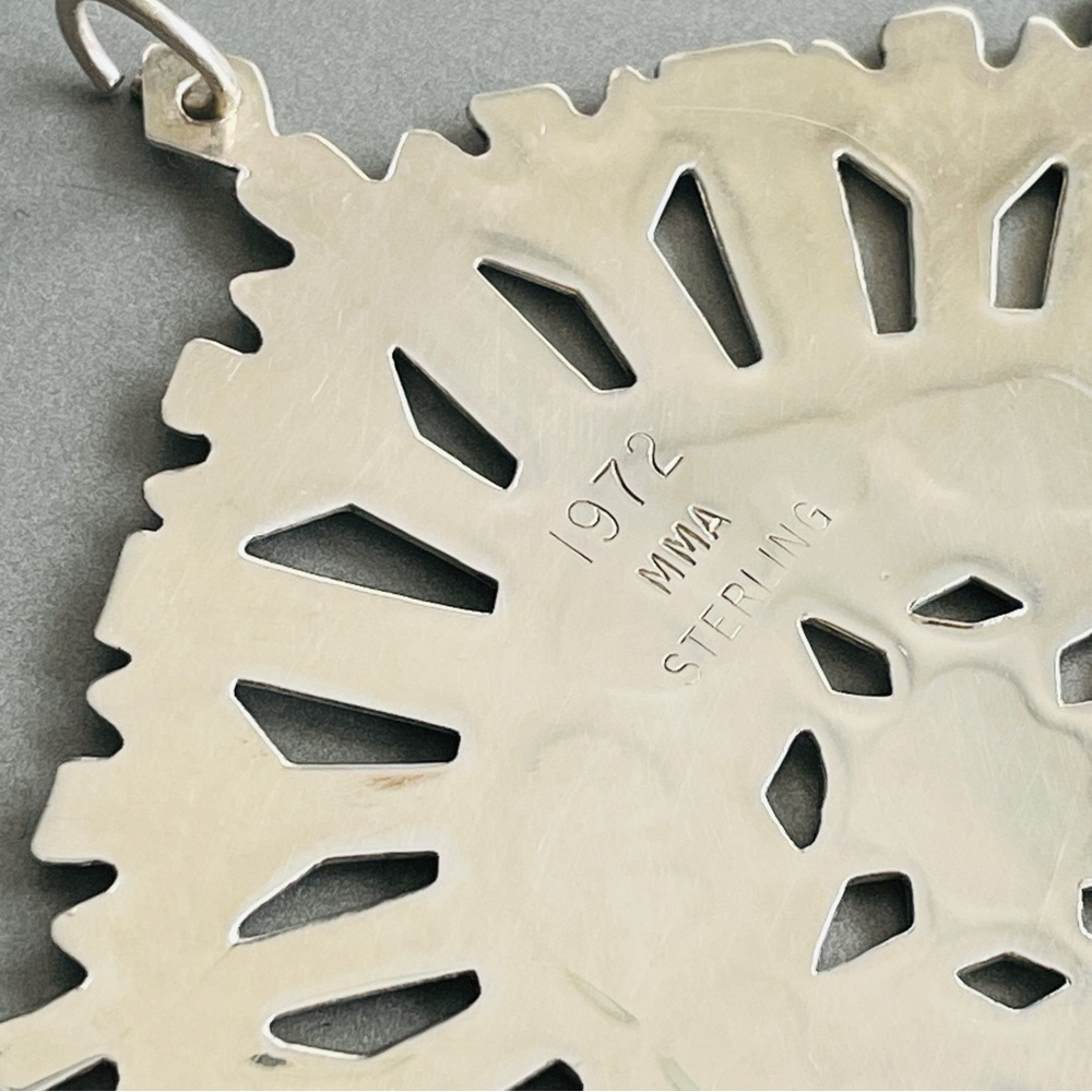 1972 MMA Metropolitan Museum Art SNOWFLAKE Tree ORNAMENT PENDANT STERLIN… - Picture 4 of 6